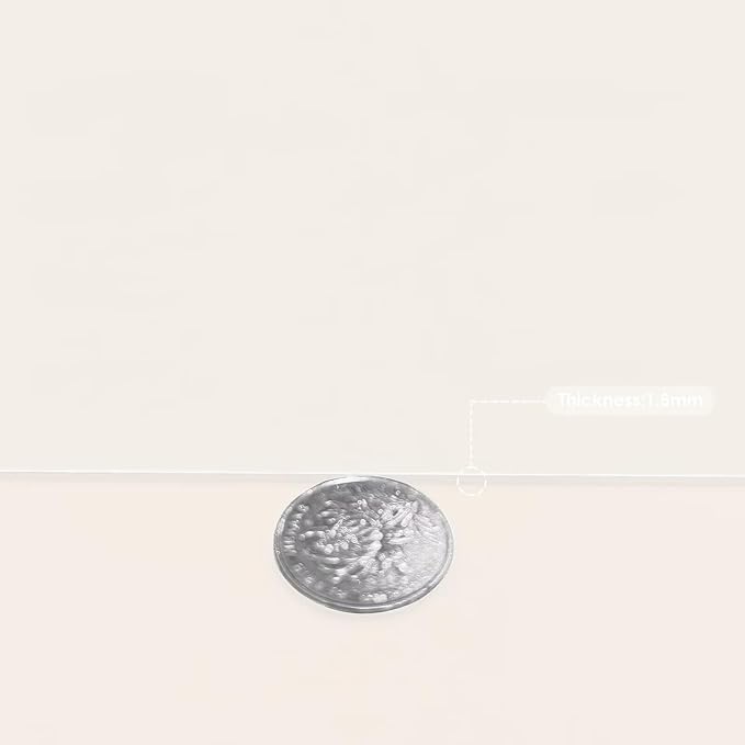Zinkooat Leather Table Cover,1.8mm Thick,40x40 Inch Table Protector,Table Protector for Dining Room Table,Dining Table Cover,Table Cover Protector.(White+White,40x40)