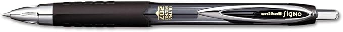 Advantage Gifts Signo 207 Roller Ball Retractable Gel Pens, Medium Point (0.7mm), Black Blue And Red Ink, 8 Count, Bundle with Plastic Reusable Pouch