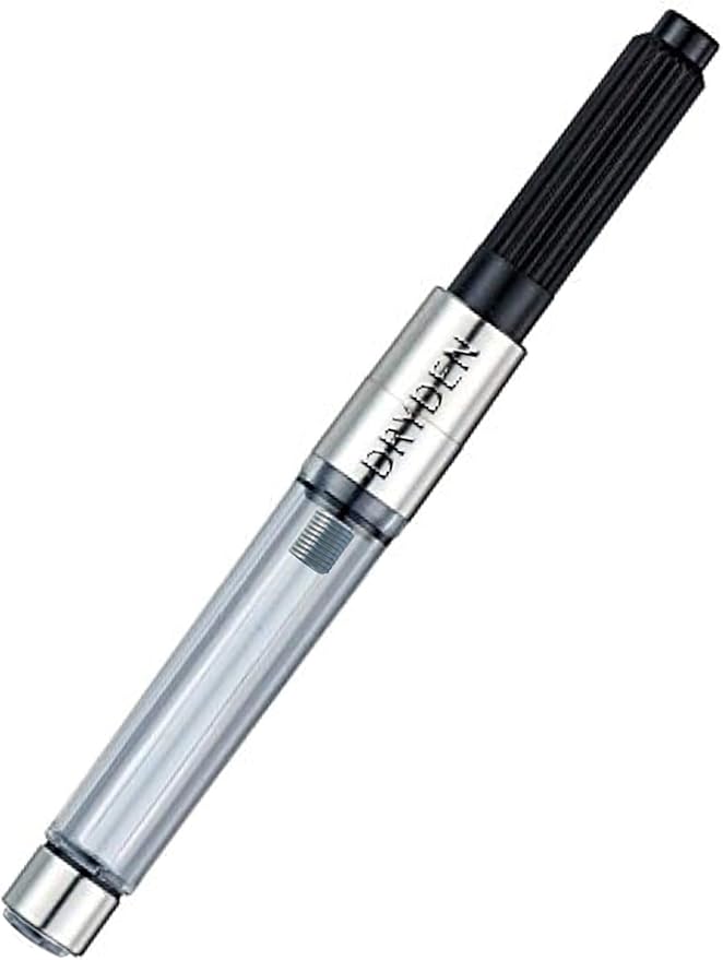 Dryden Designs Fountain Pen Medium Nib, Pearl White, Left and Right Handed, Includes 24 Ink Cartridges - 12 Black and 12 Blue