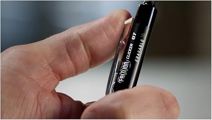 Pilot, FriXion Clicker Erasable Gel Pens, Fine Point 0.7 mm, Pack of 12, Blue