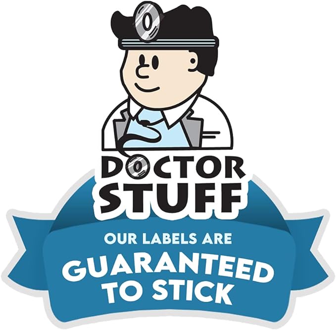 2025 Year Labels, Doctor Stuff 2025 Chart Stickers, Red Color Coded, S & W/Acme Style, USA Made Year Stickers for End Tab File Folders, 500/Roll, 1 Roll, 3/4" x 1-1/2"