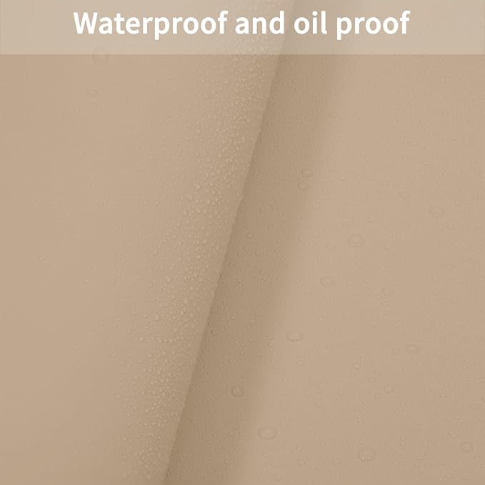 Zinkooat Table Cover Rectangle for Dining Room Table - Can Be Used On Both Sides Waterproof and Easy to Clean Good Flatness Used for Dining Table(Light Brown+Gray 44x96)