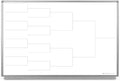 12 Team Bracket Whiteboard 60" x 40"