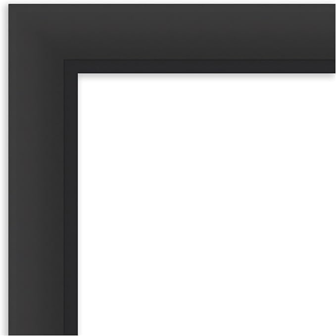 Amanti Art Black Framed Magnetic Board 17x29 Small Vision Board for use with Magnets, 100% Metal Sheet to Display Items as Office Decor or for Home Organization in mudroom, Kitchen or Kids Room