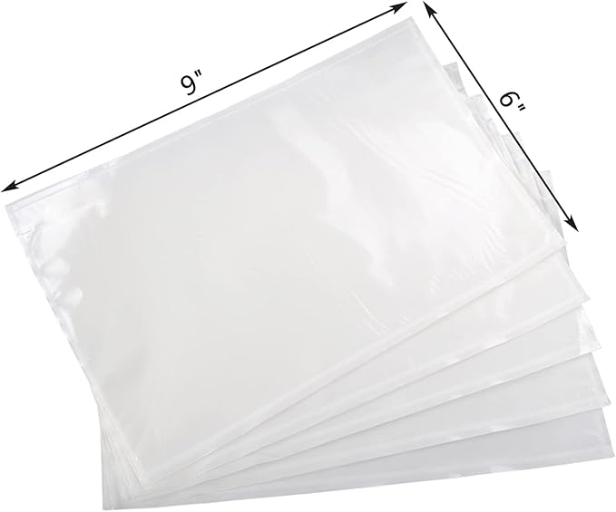 Packing List Envelopes, Clear 6” x 9” Self Adhesive Shipping Labels Envelope Pouches 800 pack
