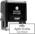 Custom Floral Address Stamp | Choose from 12 Designs | Multiple Ink Color Options | Envelope Return Address Stamp for Couple or Family (Design 6, Extra Large)