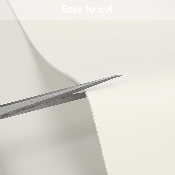 Zinkooat Leather Desk Mat,1.8mm Thick,15.75x63 Inch Desk Cover,Desk Protector Mat,Dresser Cover Top,Desktop Cover,Dresser Cover Top for Bedroom,Table Protector Mat(White+White,15.75x63)