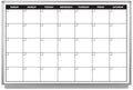 Month Calendar Dry-Erase Scheduling Whiteboard 36" x 24"