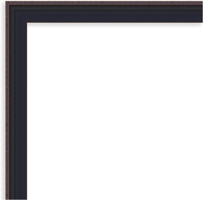 Amanti Art Black Framed Magnetic Board 27x43 Large Vision Board for use with Magnets, 100% Metal Sheet to Display Items as Office Decor or for Home Organization in mudroom, Kitchen or Kids Room