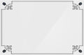 Acrylic Dry Erase Board for Wall with Stylish Border - Shipped Next Day, Made in USA, Non-Magnetic Whiteboard, Wall Mounted Board, Easy to Clean (White - 30x36)