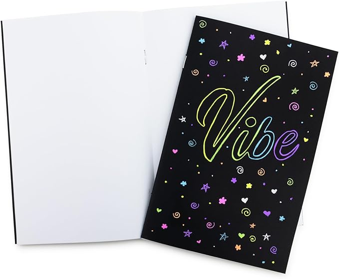 Hygloss Blank Books - Bulk 50 Pack – 5.5" x 8.5" A5 Black Paperback Blank Books for Kids to Write Stories, Doodle, Arts & Crafts – Plain Drawing Sketchbook, Unlined Journal, Notebook Without Lines