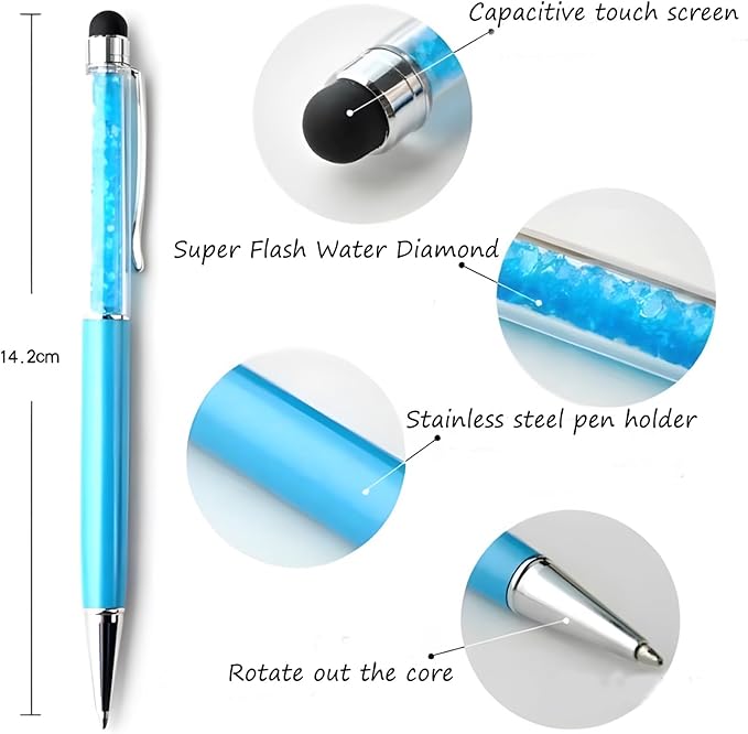 Yucold Customized Pens with Name/Logo - Touch Screen Stylus Ballpoint Pen, Perfect for Weddings, Business & Personalized Gifts (Military Green,500)