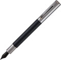 Monteverde USA Ritma Fountain Pen in Black – Fine Nib Smooth JoWo Stainless Steel Refillable Ink Cartridge/Converter – Ideal for Everyday Writing & Journaling