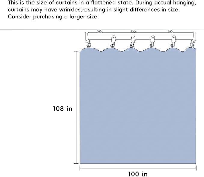 MaKefeile Room Divider Curtains with Flexible Ceiling Tracks Set,Blackout Curtain Ceiling Mount Curtain Track Privacy Room Dividers Ceiling Track Curtain Rod(White Drape & Black Rail W 8.3 × H 9 FT)