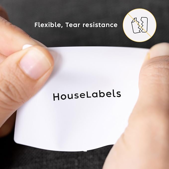 HOUSELABELS 2.25" x 1.25" Address Labels on 1" Core in Polypropylene Compatible with Zebra and Rollo Printers, 2 Rolls / 1,000 Labels per Roll