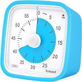 Yunbaoit Upgraded Visual Timer with Protective Case 60 Minute Countdown Timer for Kids with Low Power Indicator Light Clock Time Management Tool (Blue Blue)