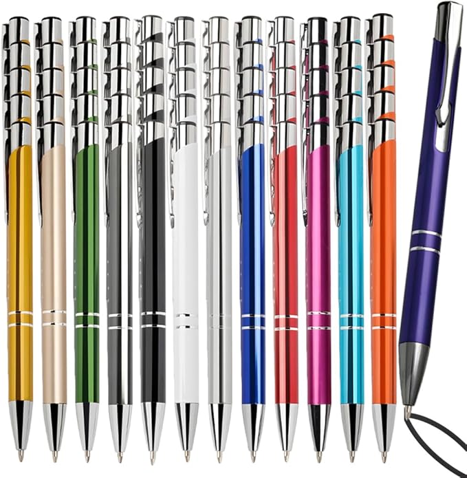 Yucold Customized ballpoint pens in bulk, personalized ballpoint pens with free engraving, for use in companies, enterprises, graduation anniversaries (Green,78)