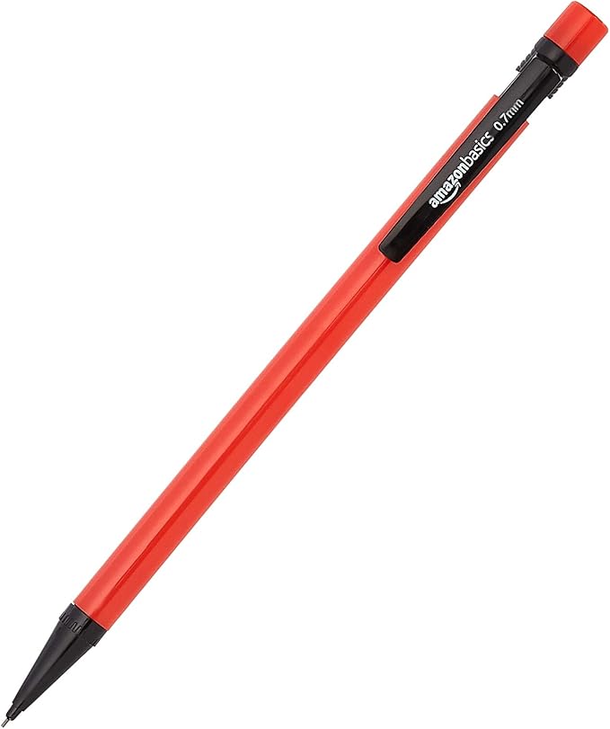 Amazon Basics Mechanical Pencils 0.7mm For Writing, Drawing, Bulk Office and School Supplies, Multicolor, 48-Pack