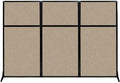 Versare Workstation Partition | Portable Wall Divider | Modern Office Cubicle | Free Standing Privacy Screen | Flexible Work Space | 99" x 70" Ocean Fabric Panels
