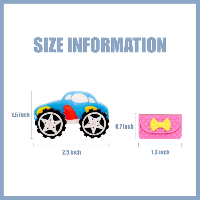 CLOCK KING 210pcs 3D Cute Kids Erasers, Random Desktop Pet Toys Gifts, Classroom Rewards Kids Party Gifts, Various Styles Such as Animals, Food, Plants, Space, Princess, Sports, Halloween, Christmas