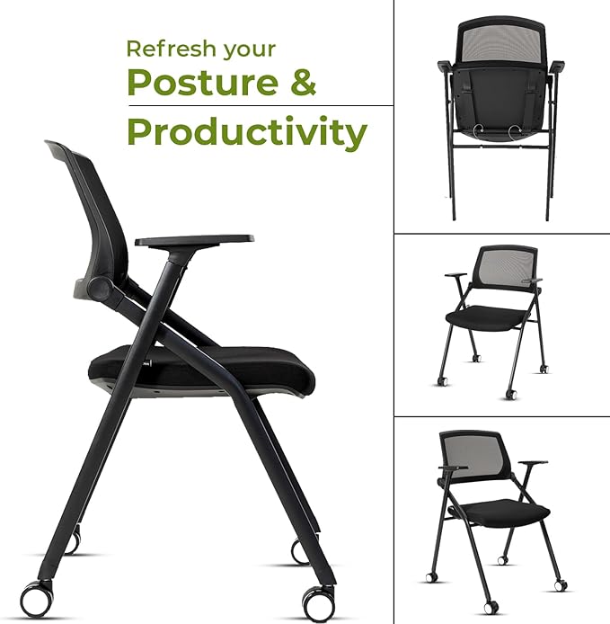VACYOVKE 30 Pack Conference Room Chairs Guest Reception Chair for Office, Waiting Room, Meeting, Lobby