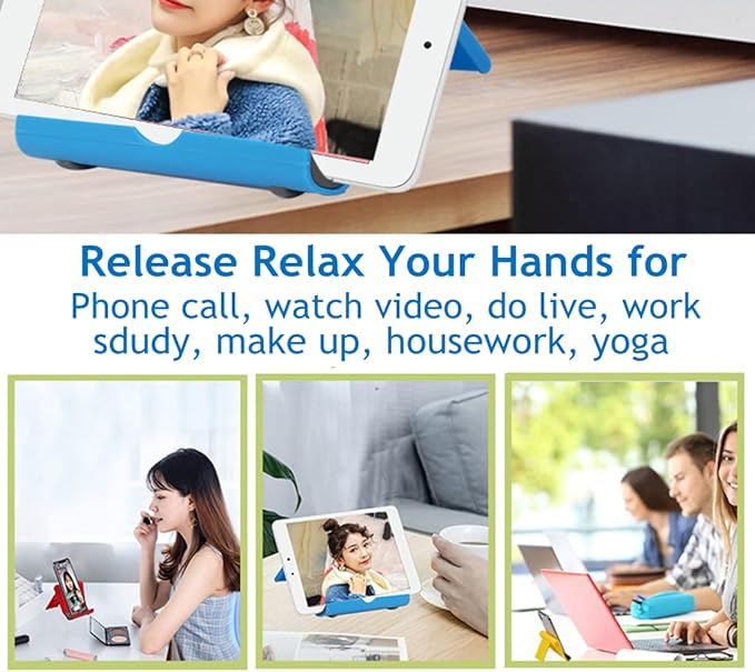 JUSDIQIR Adjustable Foldable Cell Phone Stand for Desk, Compatible with Most Devices, 1.5 Ounces