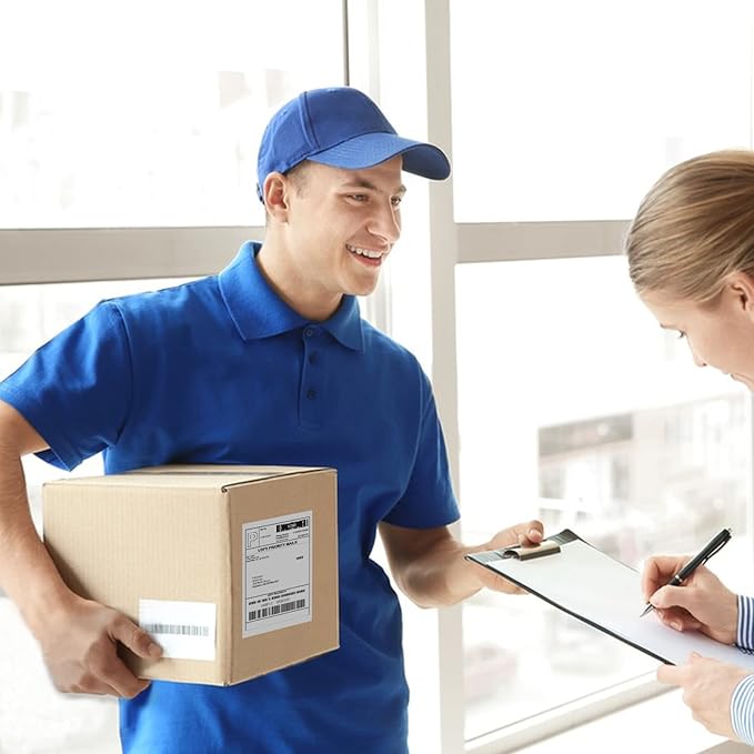 MFLABEL 4x6 Direct Thermal Shipping Labels - 100 Rolls of 450 Labels/Roll, Compatible with Zebra 2844/ZP450/ZP500/ZP505, USPS/FedEx/UPS/Amazon Shipping, Smudge-Resistant & Permanent Adhesive