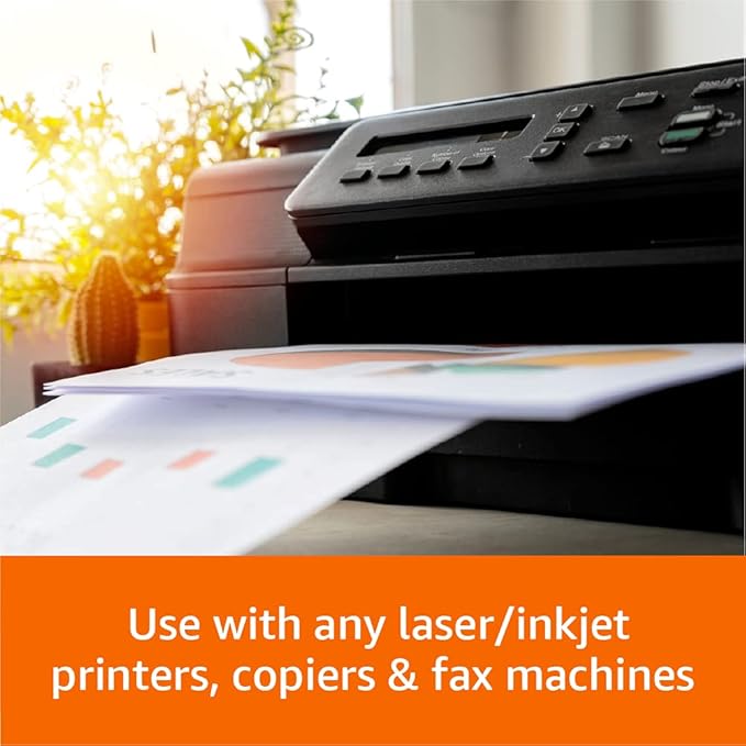 Amazon Basics Multipurpose Copy Printer Paper, 20 lb, 8.5 x 14 Inches, 10 Reams (5,000 Sheets), 92 Bright, White