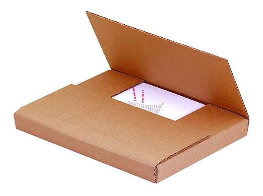 Tape Logic TLM12113BFK Easy-Fold Mailers, 12" x 11 1/2" x 3", Kraft (Pack of 50)