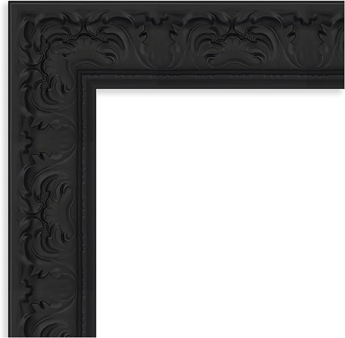 Amanti Art Black Framed Magnetic Board 25x31 Medium Vision Board for use with Magnets, 100% Metal Sheet to Display Items as Office Decor or for Home Organization in mudroom, Kitchen or Kids Room