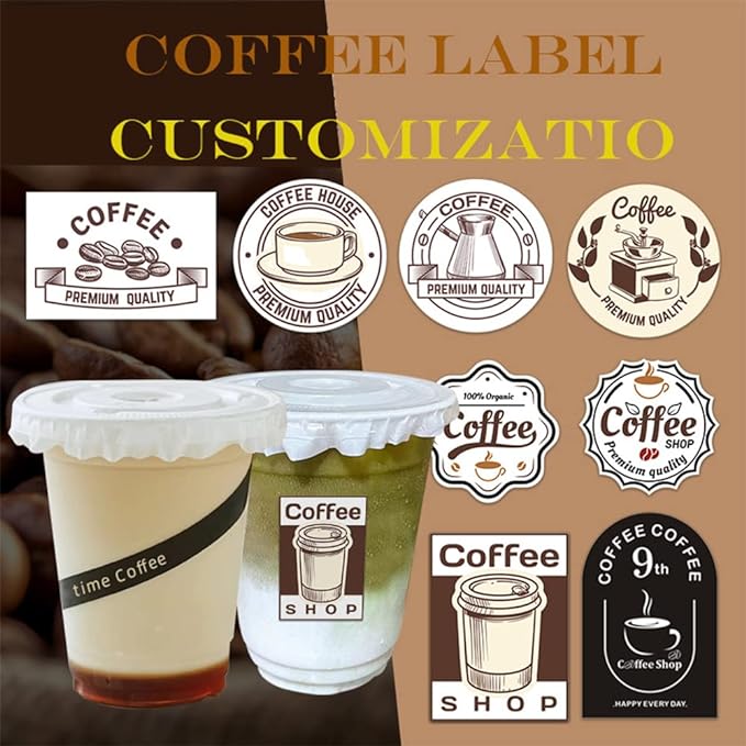 100-500 Pcs Custom Stickers Personalized Labels with Any Design Image Logo Text for Business Logo Thank You Labels,1/2/3/4 inch Customized Stickers(Fancy Frame)