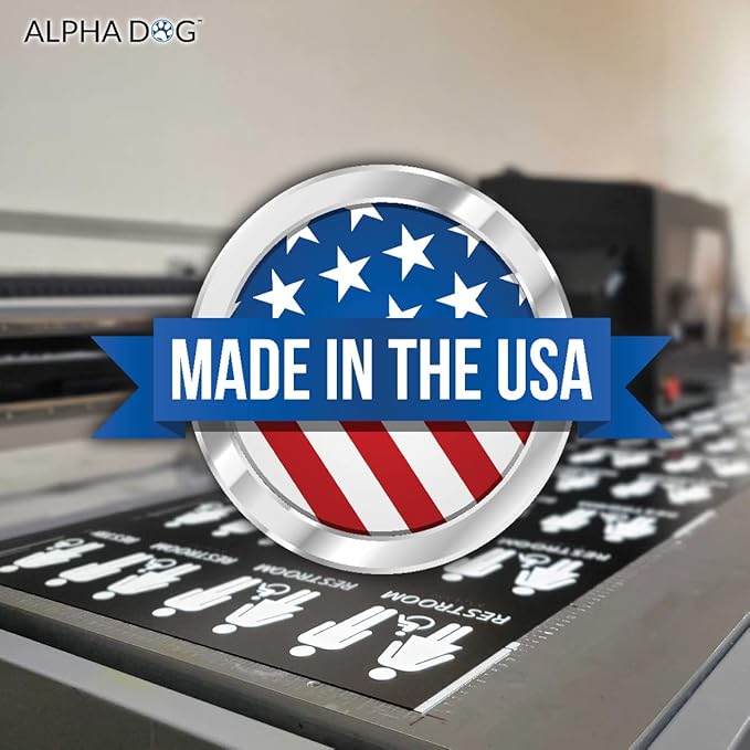 ALPHA DOG ADA SIGNS - Mechanical Room Sign with Braille for Your Business, 4x8 Inch, ADA Compliant, Indoor or Outdoor, Easy Installation, Made in the USA, Black