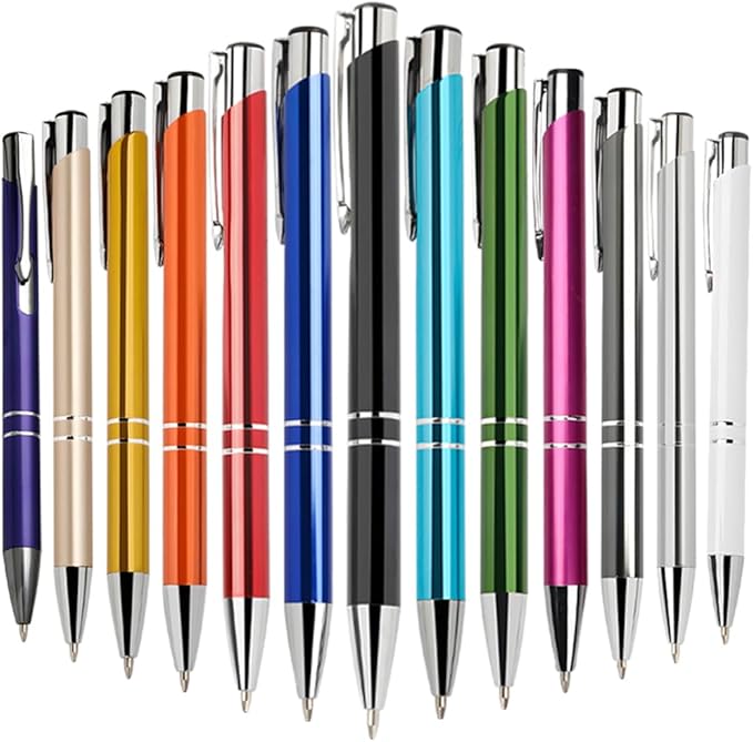 Yucold Customized ballpoint pens in bulk, personalized ballpoint pens with free engraving, for use in companies, enterprises, graduation anniversaries (Green,390)