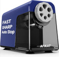 AFMAT Electric Pencil Sharpener Heavy Duty, 6 Holes, Auto Stop Pencil Sharpener for Artists, Classroom Electric Sharpener for 6-11mm Colored Pencils, 7000 Sharpenings, Fast Sharpen, Save Pencils PSX1