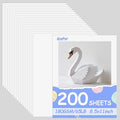 OcePor 200 Sheets White Cardstock 8.5” x 11”, 65lb/180gsm White Card Stock, Thick Card Stock Paper, Heavy Cardstock Paper for Printer, Resume, Scrapbooks, Art, Crafts, Business Cards