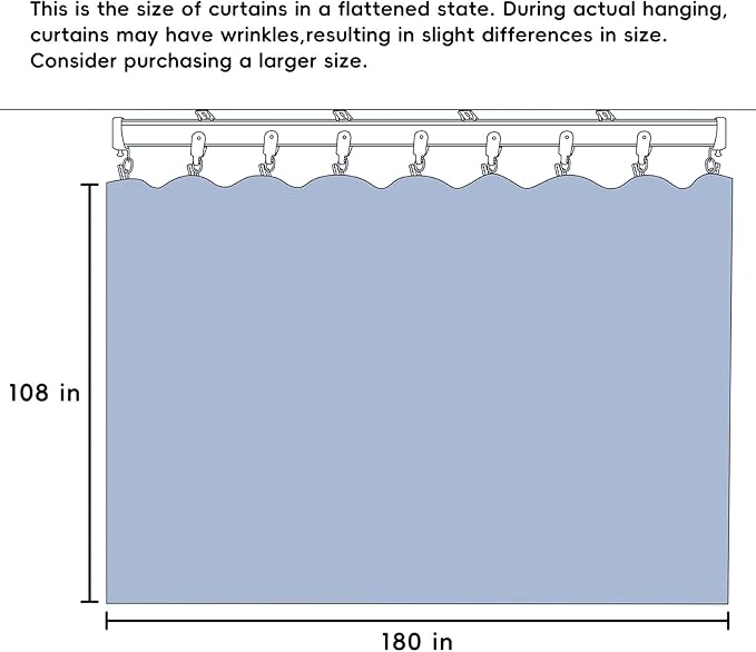 MaKefeile Room Divider Curtains with Flexible Ceiling Tracks Set,Blackout Curtain Ceiling Mount Curtain Track Privacy Room Dividers Ceiling Track Curtain Rod(Grey Drape & Black Rail W 15 × H 9 FT)