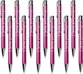 Yucold Customized ballpoint pens in bulk, personalized ballpoint pens with free engraving, for use in companies, enterprises, graduation anniversaries (Rose pink,130)