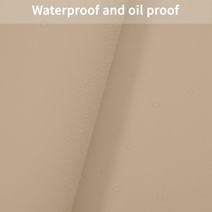 Zinkooat Leather Desk Mat,1.8mm Thick,12x42 Inch Desk Cover,Desk Protector Mat,Dresser Cover Top,Nail Table Mat,Dresser Cover,Quartz Countertop Protector,Table Sticker Cover(Light Brown+Gray,12×42)