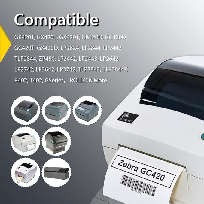 BETCKEY - 2" x 1" UPC Barcode & Address Labels Compatible with Zebra & Rollo Label Printer,Premium Adhesive & Perforated[Orange, 6 Rolls, 7800 Labels]