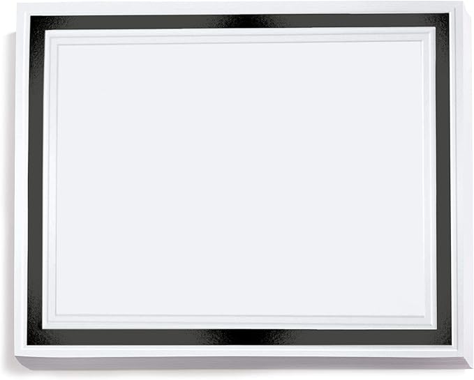 PaperDirect Pristine Specialty Certificates, 50 Sheets of 38lb White Paper, 8½" x 11", Black Bold Foil Border, Perfect for Awards, Students, Employees, Volunteers, Course Completion, Diplomas