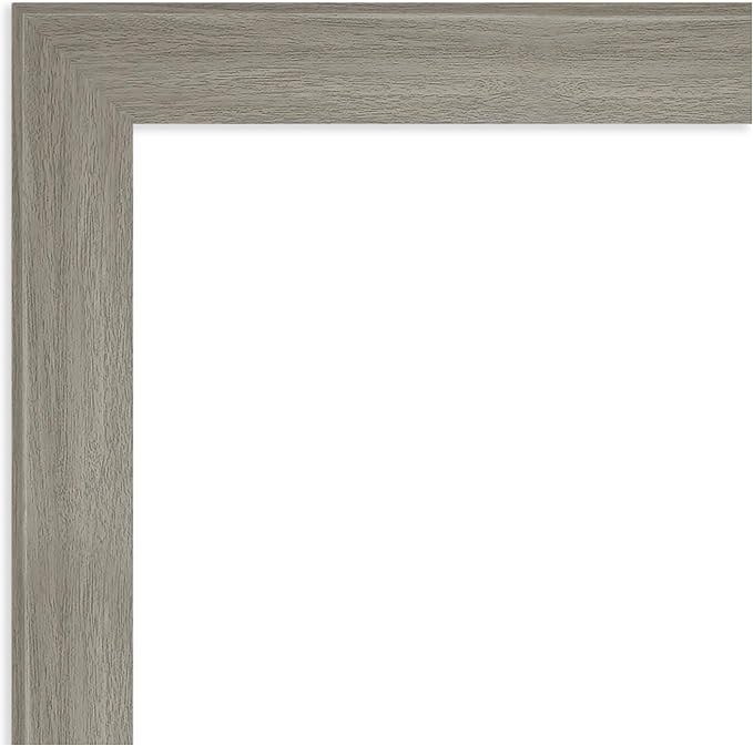 Amanti Art Grey Framed Magnetic Board 24x24 Medium Vision Board for use with Magnets, 100% Metal Sheet to Display Items as Office Decor or for Home Organization in mudroom, Kitchen or Kids Room