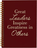OXW Red Meeting Notebooks for Work, Leadership Gifts Office Work Notebook Journal for Writing Note Taking, Thank You Gifts for Women Men Leader Boss Mentor Principal Manager, 5.5"x8.3"