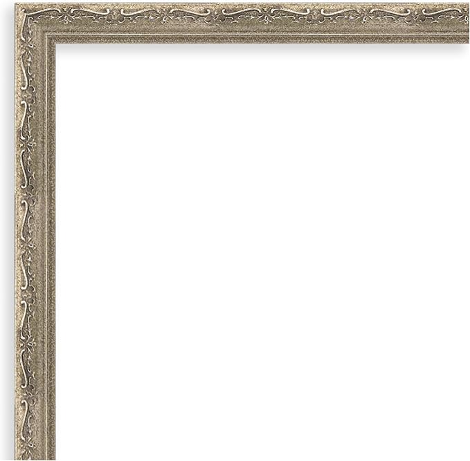 Amanti Art Silver Framed Magnetic Board 20x26 Medium Vision Board for use with Magnets, 100% Metal Sheet to Display Items as Office Decor or for Home Organization in mudroom, Kitchen or Kids Room