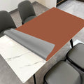 Zinkooat Leather Table Pad,1.8mm Thick,40x84 Inch,Dining Table Pad,Table Pads for Dining Room Table Rectangular,Dining Room Table Cover,Dining Table Cover(Brown+Gray,40x84)