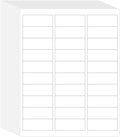 L LIKED Printable Address Labels, 1" x 2-5/8", 3,000 Stickers, 30 per Sheet, Mailing Labels for Envelopes (100 Sheets)