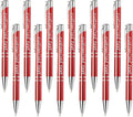 Yucold Customized ballpoint pens in bulk, personalized ballpoint pens with free engraving, for use in companies, enterprises, graduation anniversaries (Red,390)