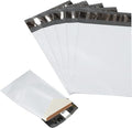 100 Pack Secure Seal White Poly Mailers - 12x15.5 Safe Shipping Bags - E-Commerce Self Sealing 2 Mil Poly Envelopes