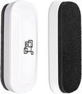 Maxtek Magnetic Dry Erase Eraser, 2 Pack, for Glass Board, Calendar, Whiteboard, Office and School Supplies (Pure White)