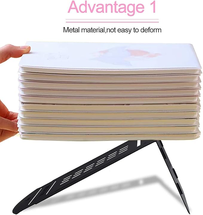 MerryNine 6 Pack Book Ends, Metal Bookends for Shelves, Telephone Booth Decorative Bookends, Non Skid Heavy Bookends, Book, Magazine or CD Organizers for Home and Office (Black-6pcs)