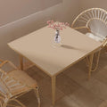 Zinkooat Table Pad - Used for Square Table Waterproof and Easy to Clean Good Flatness Easy to Used for Dining Table(Light Brown+Gray 46x46)